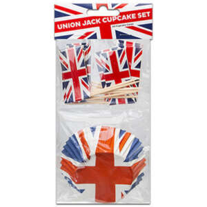 Union Jack Cupcake Set 12ct