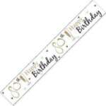 Simon Elvin Age 80 Gold Banner 2.5m