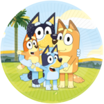 Amscan Bluey Paper Plates 8ct