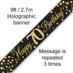 Oaktree Age 70 Black Fizz Banner 2.7m