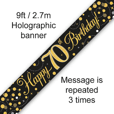 Oaktree Age 70 Black Fizz Banner 2.7m