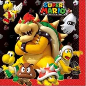 Super Mario Napkins 16ct