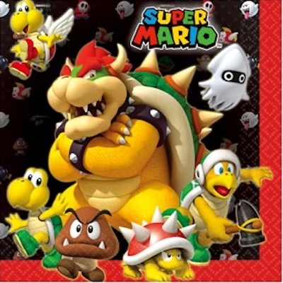 Super Mario Napkins 16ct