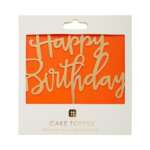 Talking Tables Luxe Gold Happy Birthday Cake Topper