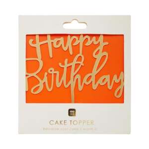 Talking Tables Luxe Gold Happy Birthday Cake Topper
