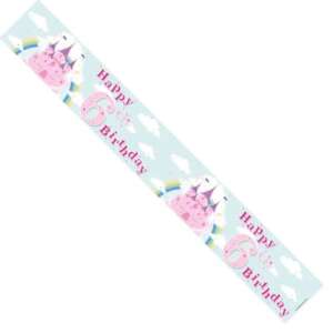 APAC Age 6 Princess Birthday Banner 2.6m