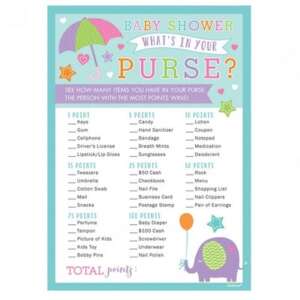 Baby Shower Purse Game 24ct