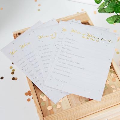 Bambino Mum to Be Wisdom Cards 8ct