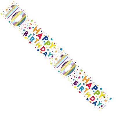Kaleidoscope Age 10 Multi Banner 2.7m
