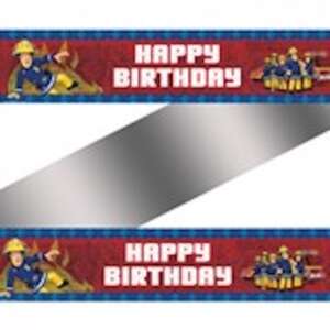 Amscan Fireman Sam Birthday Banner 2.7m