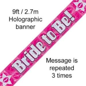 Oaktree Bride to Be Banner 2.74m