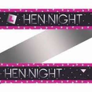 Creative Party Hen Night L Plate Banner 2.74m