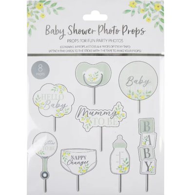 Eurowrap Baby Shower Photo Props 8ct