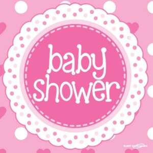Oaktree Pink Baby Shower Napkins 16ct
