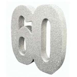 Creative Party Silver 60 Glitter Table Decoration