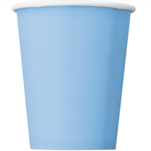 Unique Powder Blue Paper Cups 14ct
