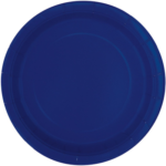 Unique 9" True Navy Blue Paper Plates 16ct