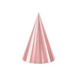 Party Deco Rose Gold Party Hats 6ct