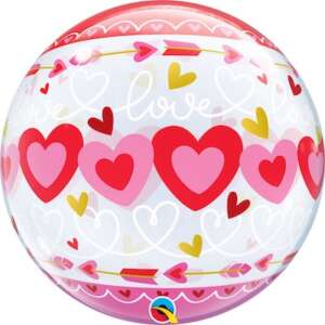 22" SINGLE BUBBLE 001CT LOVE CONNECTED HEARTS