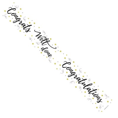 Kaleidoscope Congratulations Banner 2.6m