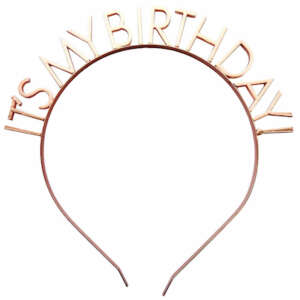 Amscan Rose Gold Birthday Headband