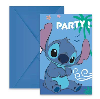 Procos Disney Stitch Party Invitations 6ct
