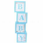 Blue BABY Balloon Boxes (4ct)
