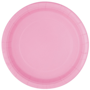 Unique 9" Lovely Pink Paper Plates 16ct