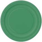 Unique 9" Emerald Green Paper Plates 16ct