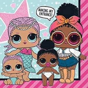 Unique LOL Surprise Napkins 16ct