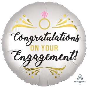 Engagement Single 18" Foil Balloons (Various Designs)