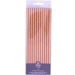 ROSE GOLD PAPER STRAWS 19CM 24CT