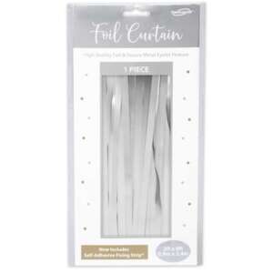 Oaktree Matt Silver Foil Door Curtain 0.9m x 2.4m