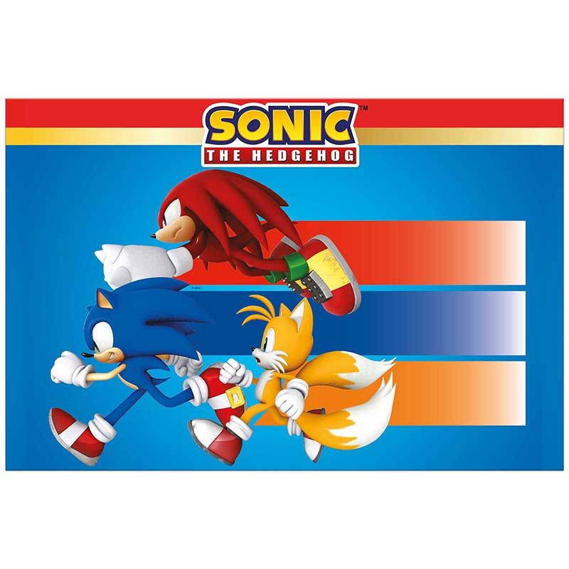 Decorata Party Sonic the Hedgehog Plastic Tablecover 1.2m x 1.8m