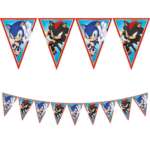Decorata Party Sonic the Hedgehog Paper Bunting 2.3m