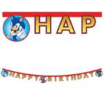 Decorata Party Sonic the Hedgehog Letter Banner 2m