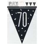 Unique Age 70 Black Glitz Bunting 2.74m