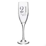Milestones Age 21 Champagne Flute
