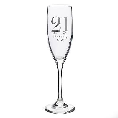 Milestones Age 21 Champagne Flute