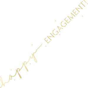 Unique Happy Engagement Script Foil Banner 2.74m