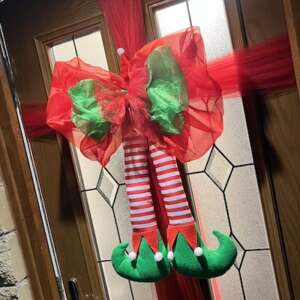 Christmas Elf Door Bow