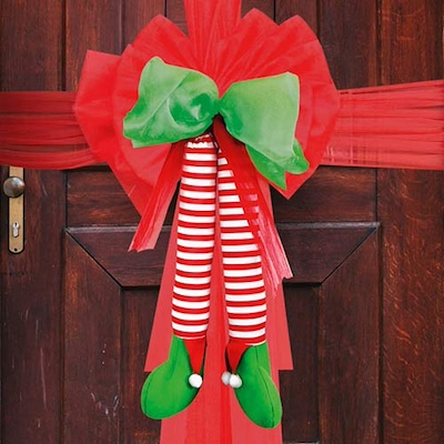 Christmas Elf Door Bow - Image 3