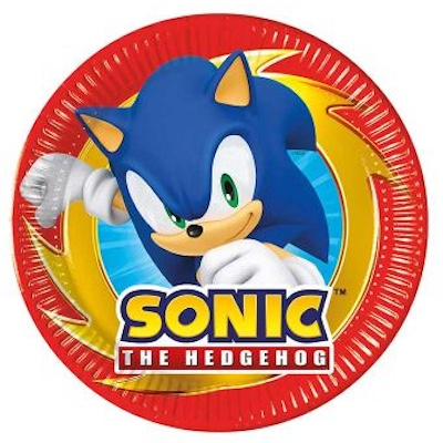 Procos Sonic the Hedgehog Paper Plates 8ct