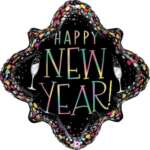 Betallic 29" Happy New Year Confetti Frame