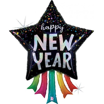 Betallic 43" Happy New Year Star Streamers