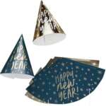 Hootyballoo Happy New Year Party Hats 10ct