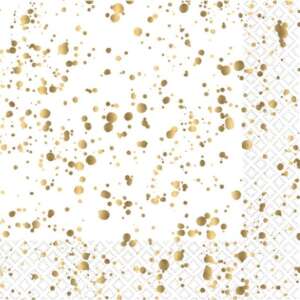 Amscan Gold Foil Napkins 16ct
