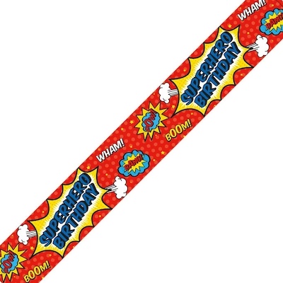 Kaleidoscope Superhero Birthday Banner 2.6m