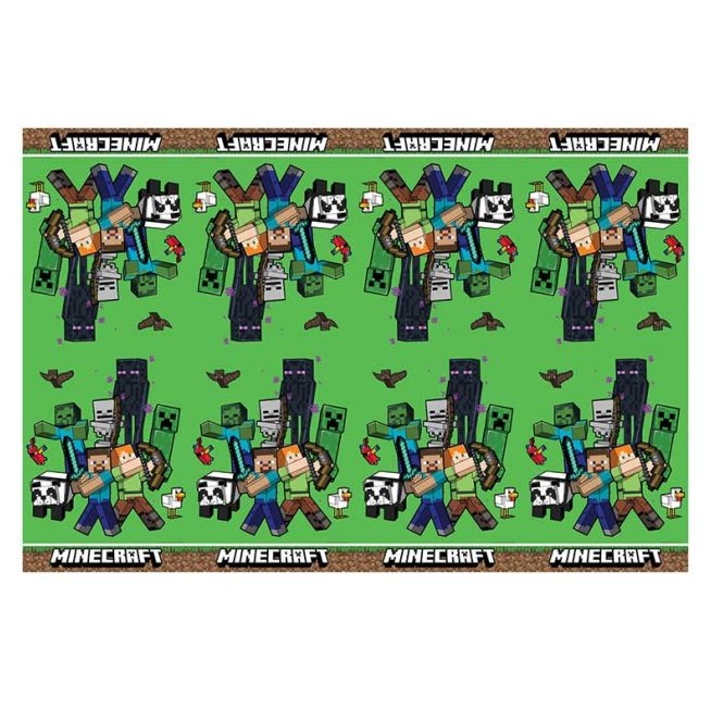 Procos Minecraft Plastic Tablecover 120cm x 180cm