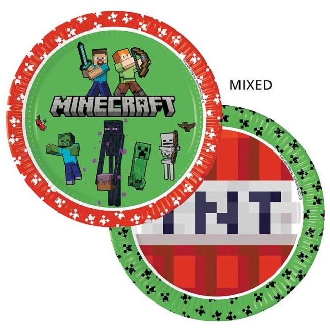 Procos Minecraft Paper Plates 8ct